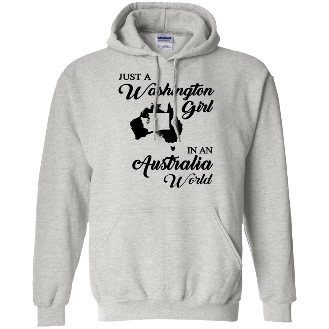 Just A Washington Girl In An Australia World T-Shirt - T-shirt Teezalo