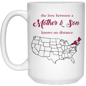 Maine New York The Love Between Mother And Son Mug - Mug Teezalo
