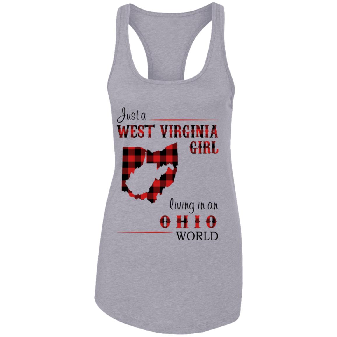Just A West Virginia Girl Living In An Ohio World T Shirt - T-shirt Teezalo