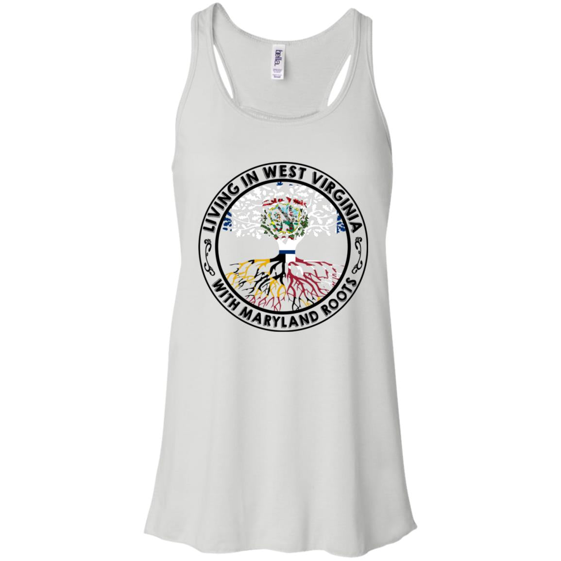 Living In West Virginia With Maryland Roots T-Shirt - T-shirt Teezalo