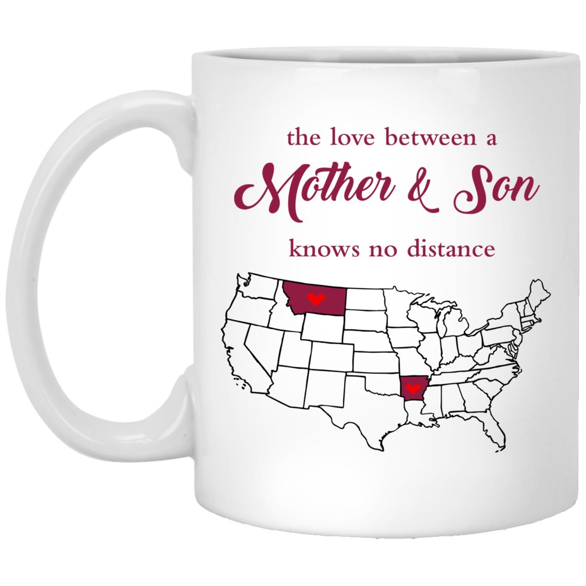 Arkansas Montana The Love Between Mother And Son Mug - Mug Teezalo