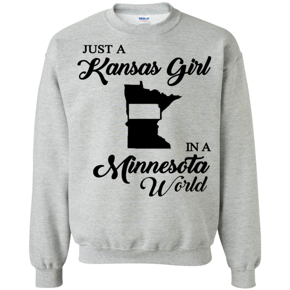 Just A Kansas Girl In A Minesota World T- Shirt - T-shirt Teezalo