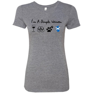 Scotland I'm Just A Simple Woman T-Shirt - Hoodie Teezalo
