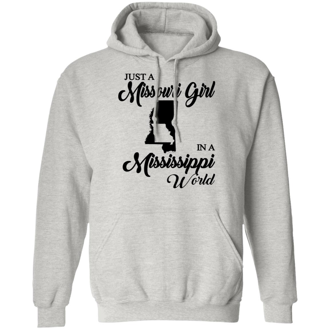 Just A Missouri Girl In A Mississippi World T-Shirt - T-shirt Teezalo