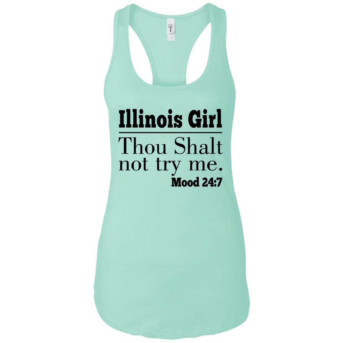 Illinois Girl Thou Shalt Not Try Me T-shirt - T-shirt Teezalo