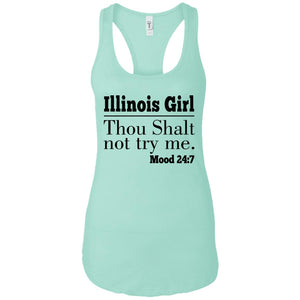 Illinois Girl Thou Shalt Not Try Me T-shirt - T-shirt Teezalo