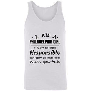 Philadelphia Girl Responsible For What My Face Does T-Shirt - T-shirt Teezalo
