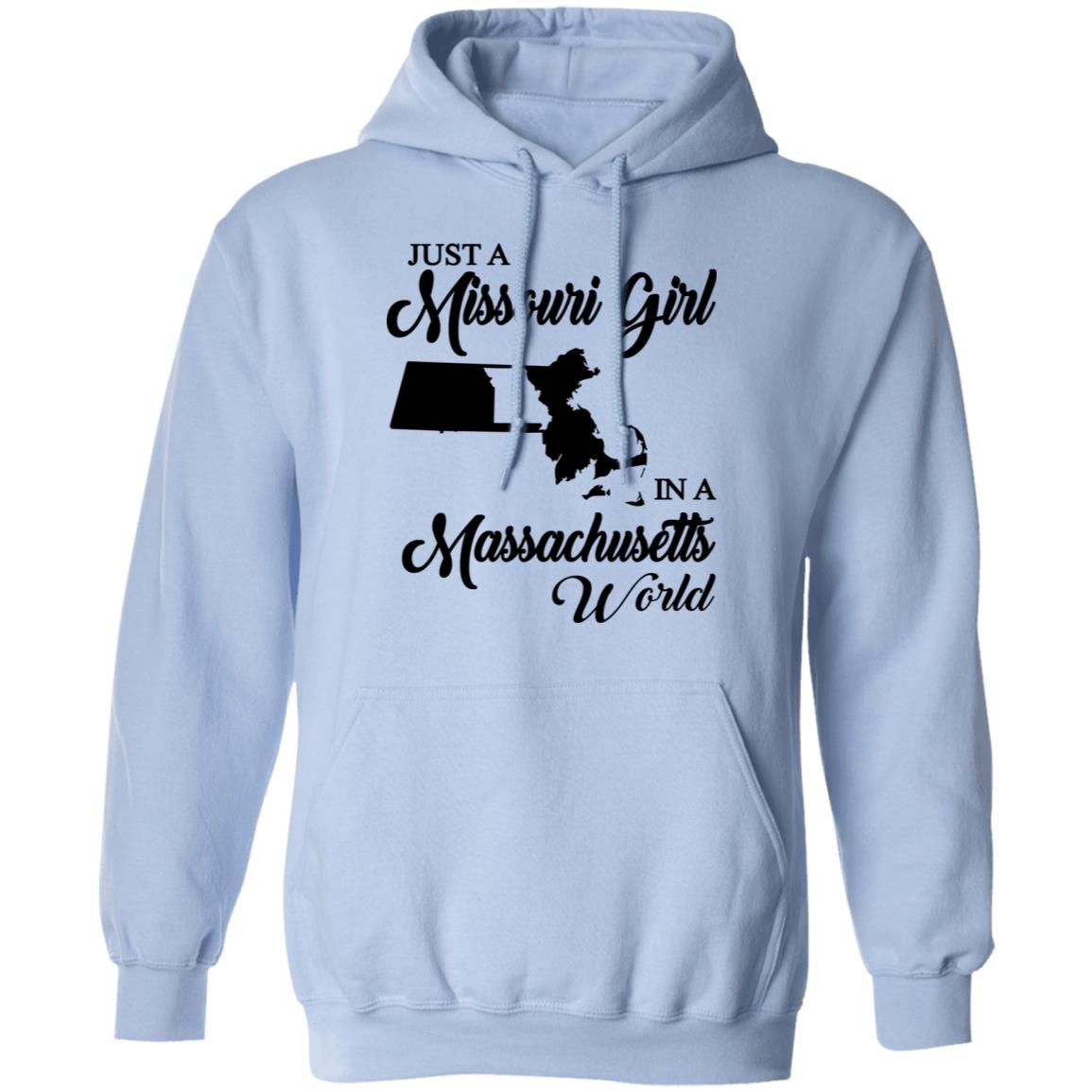 Just A Missouri Girl In A Massachusetts World T-Shirt - T-shirt Teezalo
