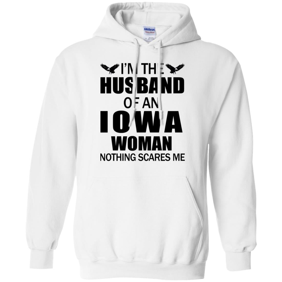 I'm The Husband Of An Iowa Woman Hoodie - Hoodie Teezalo