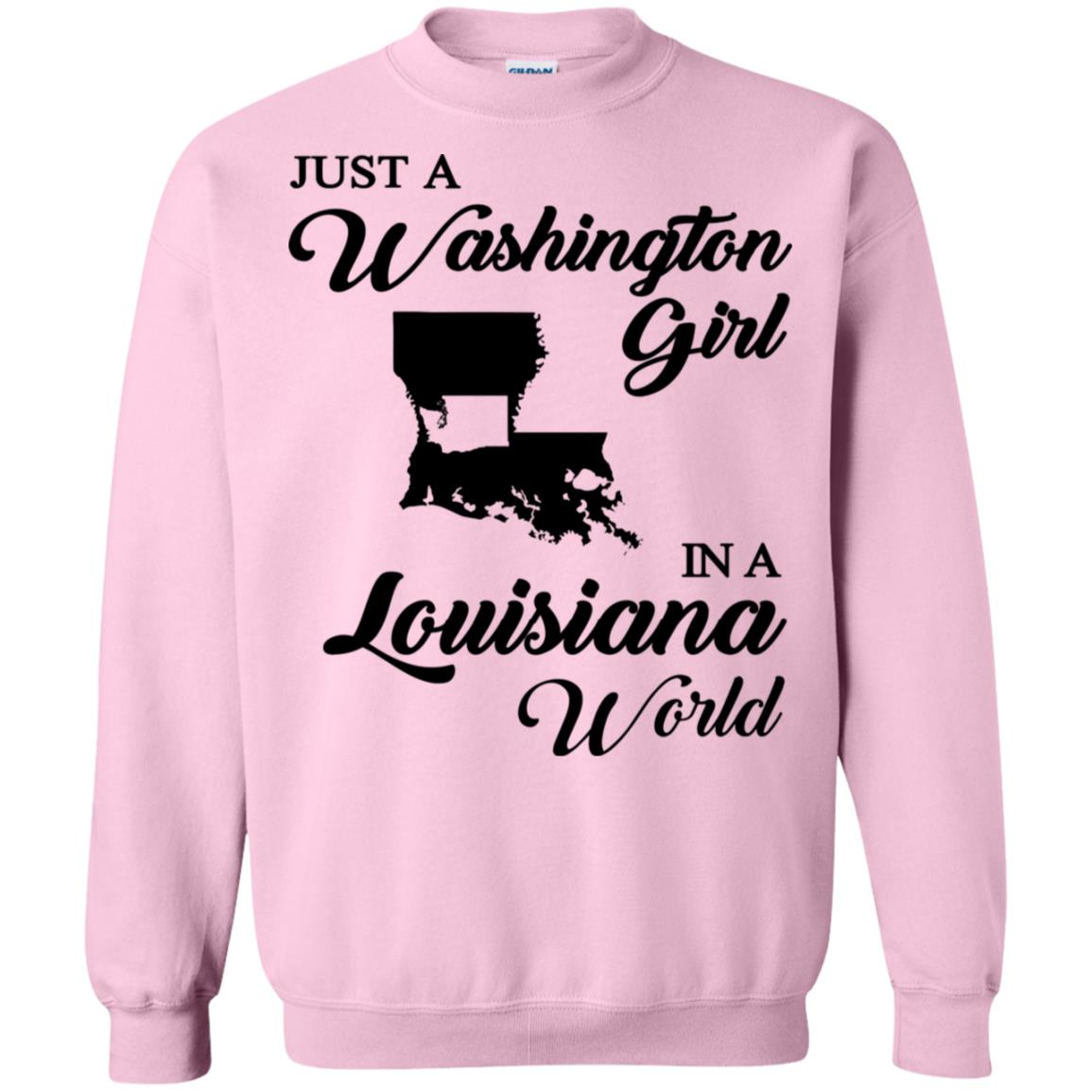 Just A Washington Girl In A Louisiana World T-Shirt - T-shirt Teezalo