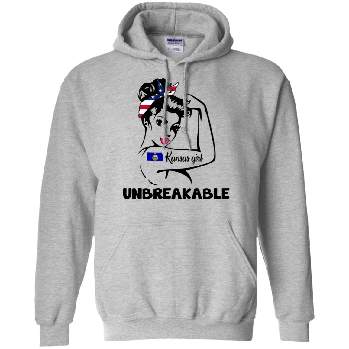 Kansas Girl Unbreakable Hoodie - Hoodie Teezalo
