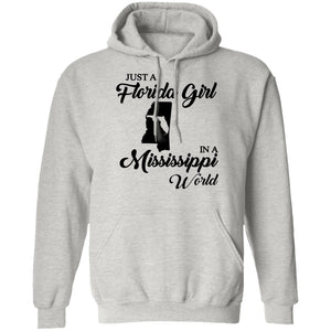 Just A Florida Girl In A Mississippi World T-shirt - T-shirt Teezalo