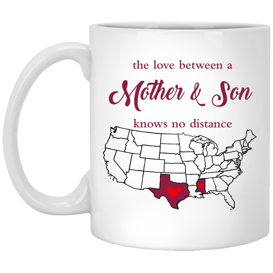 Mississippi Texas Mother And Son Mug - Mug Teezalo