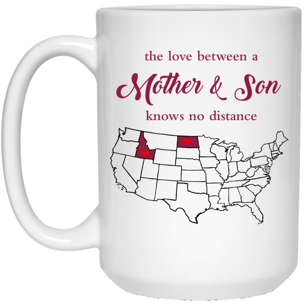 North Dakota Idaho The Love Between Mother And Son Mug - Mug Teezalo