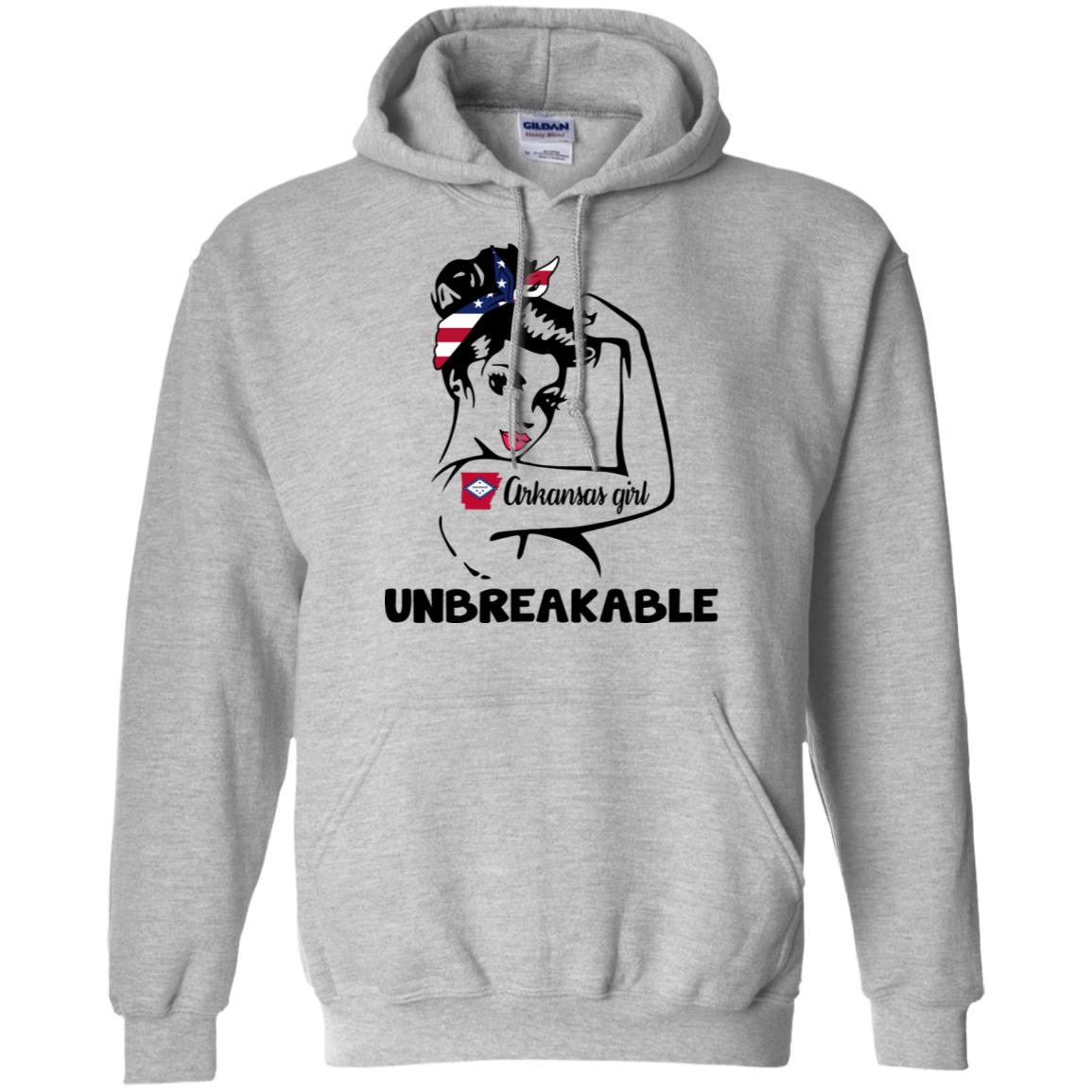 Arkansas Girl Unbreakable Hoodie - Hoodie Teezalo