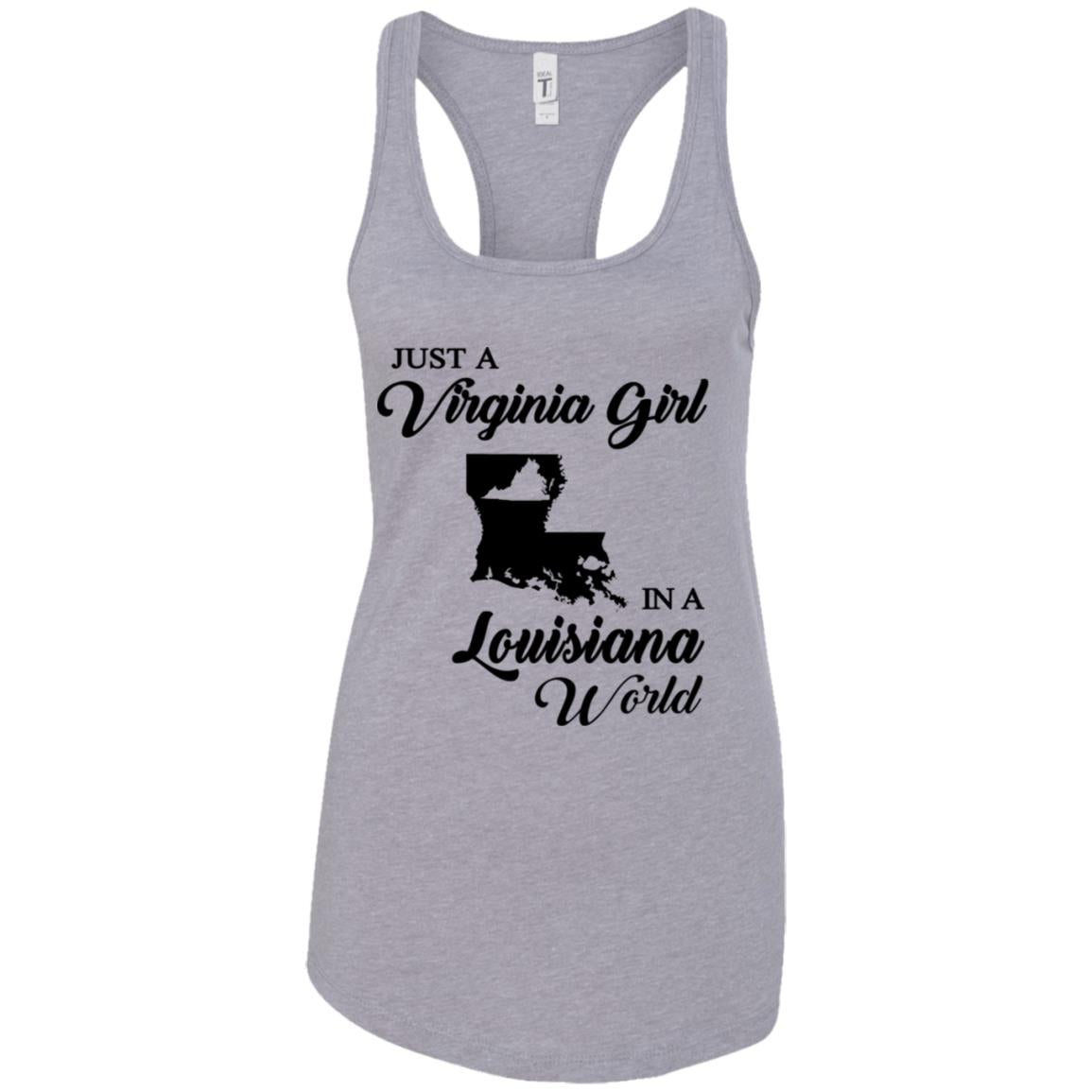 Just A Virginia Girl In A Louisiana World T-Shirt - T-shirt Teezalo