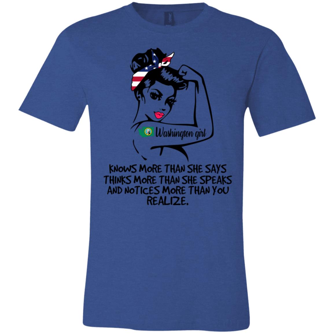 Washington Girl Knows More Than She Says Hoodie - Hoodie Teezalo