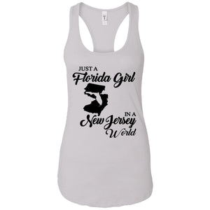 Just A Florida Girl In A New Jersey World T-Shirt - T-shirt Teezalo