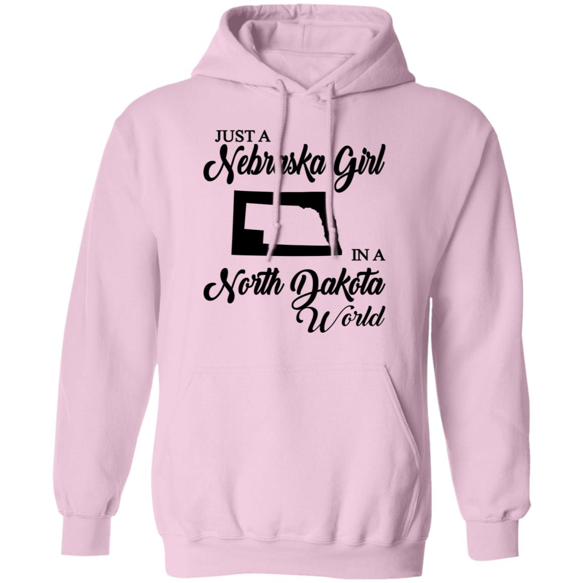 Just A Nebraska Girl In A North Dakota World T-Shirt - T-shirt Teezalo