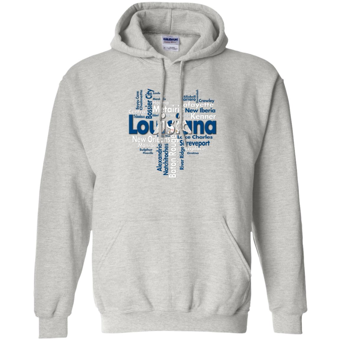 Louisiana City Heart T-Shirt - T-shirt Teezalo