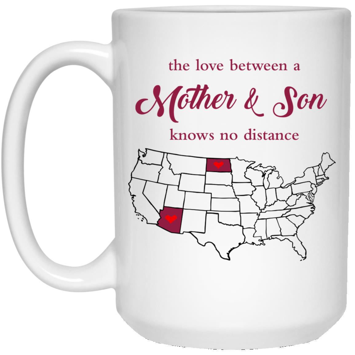 Arizona South Dakota The Love Between Mother And Son Mug - Mug Teezalo