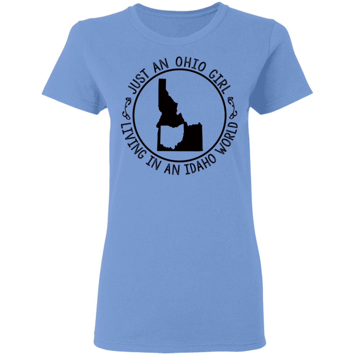 Ohio Girl In Idaho World Hoodie - Hoodie Teezalo