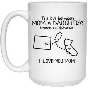 California Colorado The Love Between Mom And Daughter Mug - Mug Teezalo