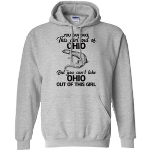 You Can't Take Ohio Out Of This Girl T-Shirt - T-shirt Teezalo