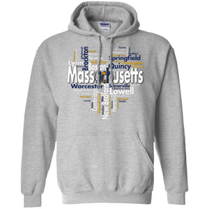 Massachusetts Heart City T-shirt - T-shirt Teezalo