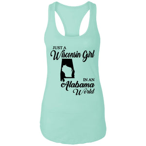Just A Wisconsin Girl In An Alabama World T-Shirt - T-shirt Teezalo
