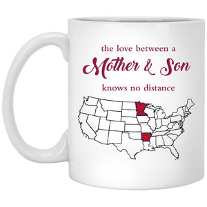 Arkansas Minnesota The Love Between Mother And Son Mug - Mug Teezalo