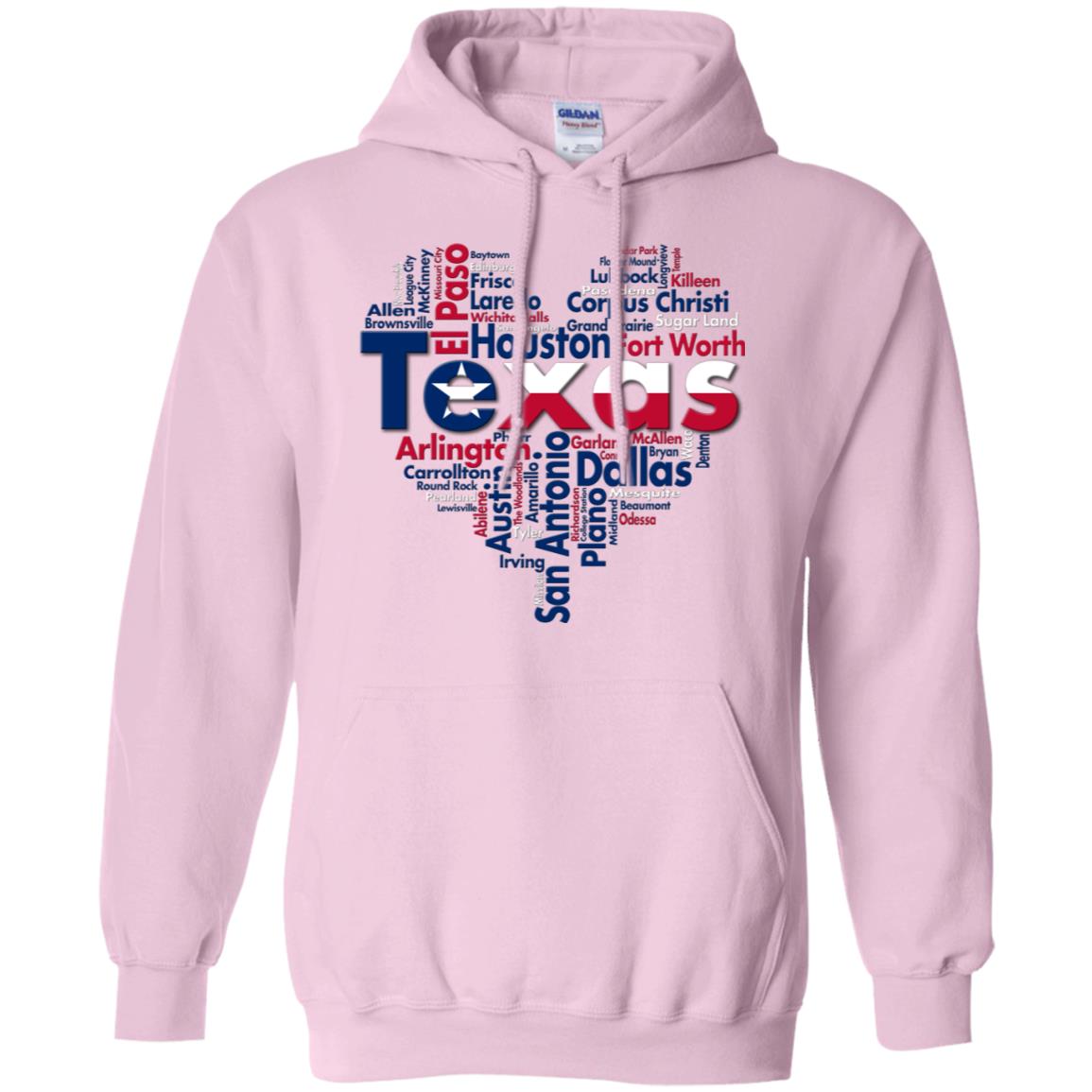 Texas City Heart T- Shirt - T-shirt Teezalo