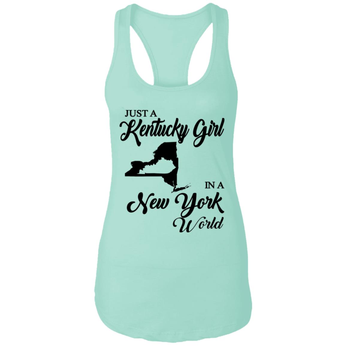 Just A Kentucky Girl In A New York World T-Shirt - T-shirt Teezalo