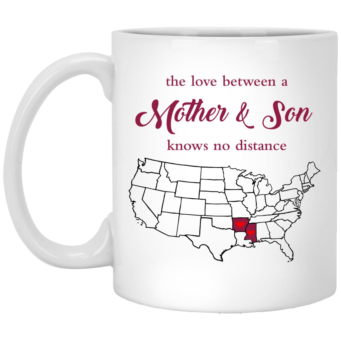 Mississippi Arkansas The Love Between Mother And Son Mug - Mug Teezalo