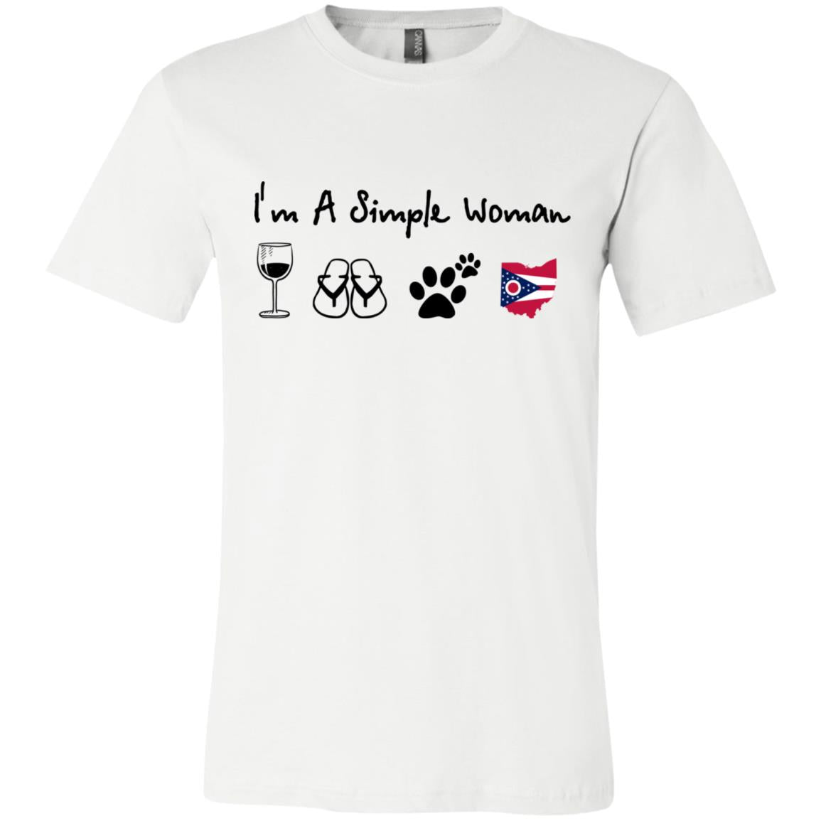 Ohio I'm A Simple Woman Hoodie - Hoodie Teezalo