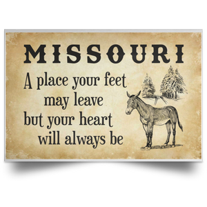 Missouri A Place Your Heart Will Always Be Poster - Poster Teezalo