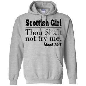 Scottish Girl Thou Shalt Not Try Me T-Shirt - T-shirt Teezalo
