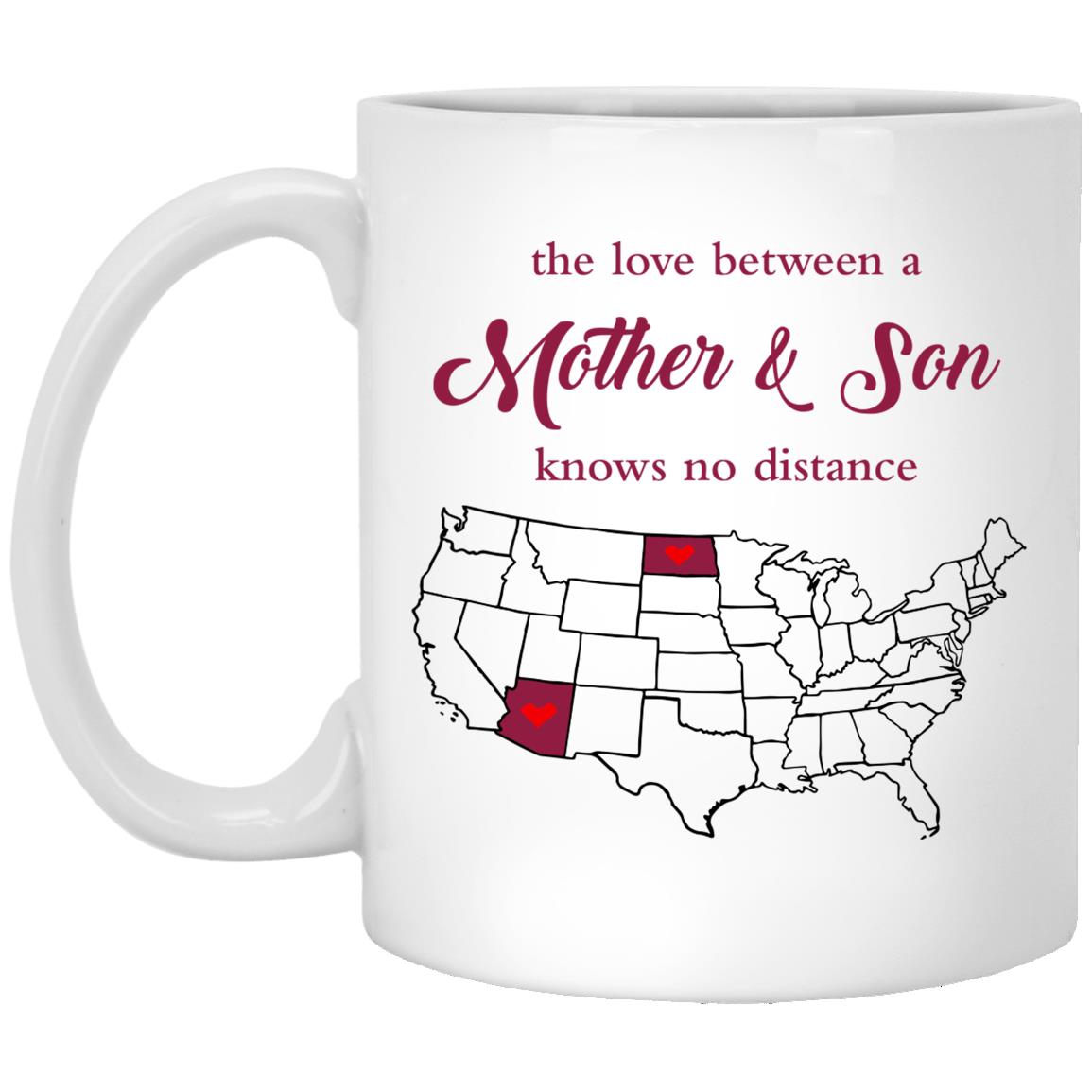 Arizona South Dakota The Love Between Mother And Son Mug - Mug Teezalo