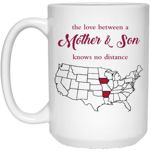 Arkansas Iowa The Love Between Mother And Son Mug - Mug Teezalo