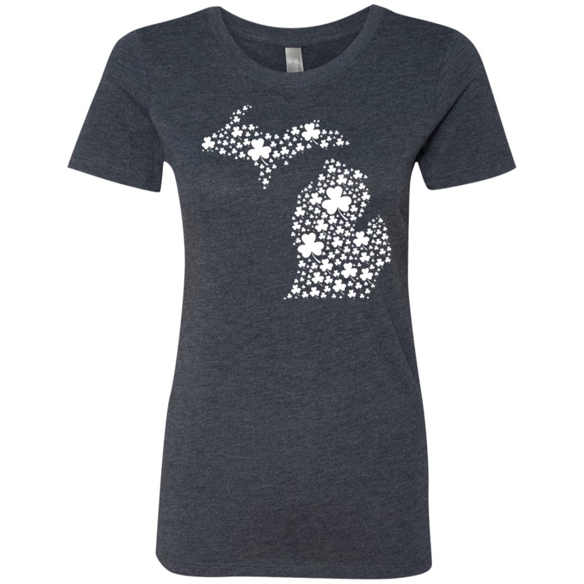 Michigan Shamrock T-Shirt - T-shirt Teezalo