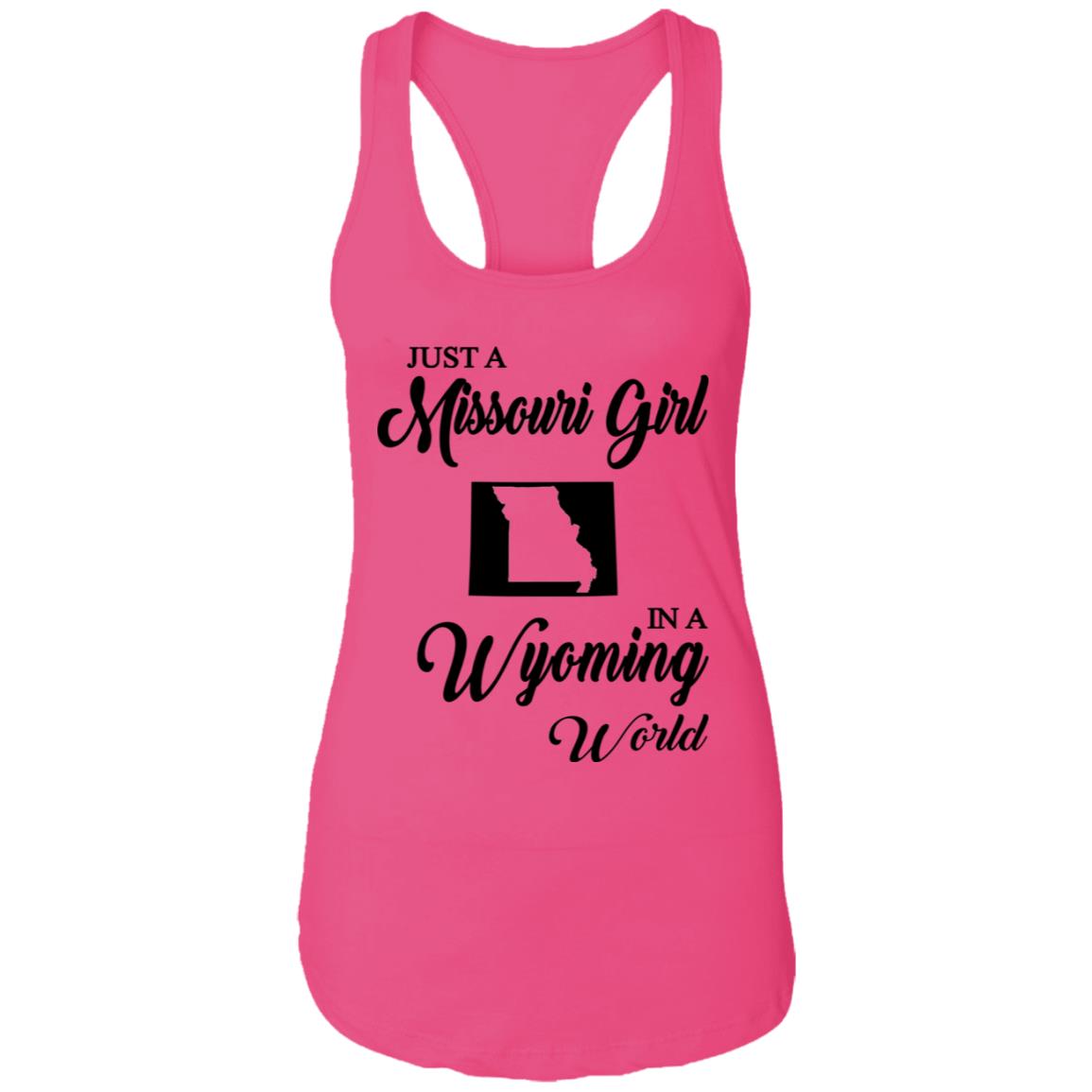 Just A Missouri Girl In A Wyoming World T-Shirt - T-shirt Teezalo