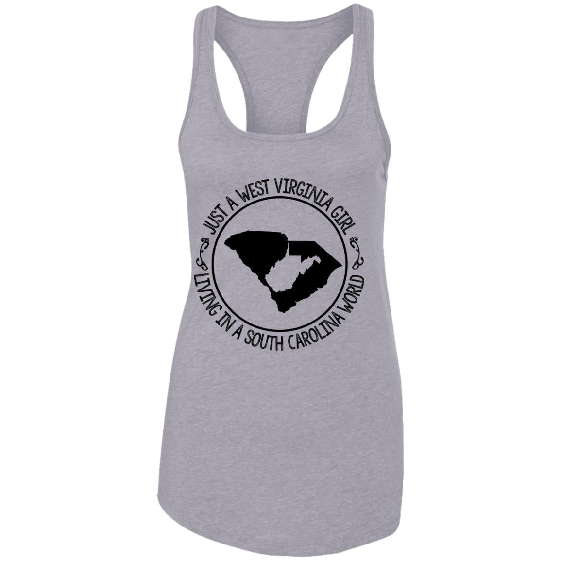Just A West Virginia Girl Living In A South Carolina World Hoodie - Hoodie Teezalo