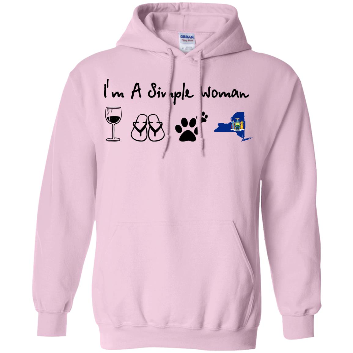 I'm A Simple New York Woman Hoodie - Hoodie Teezalo