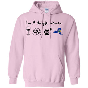 I'm A Simple New York Woman Hoodie - Hoodie Teezalo