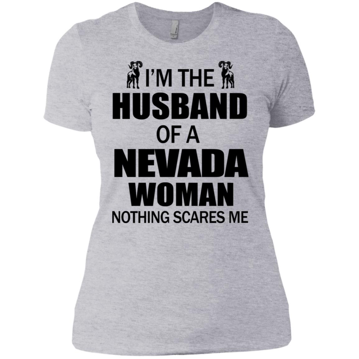 I'm The Husband Of A Nevada Woman T-Shirt - T-shirt Teezalo