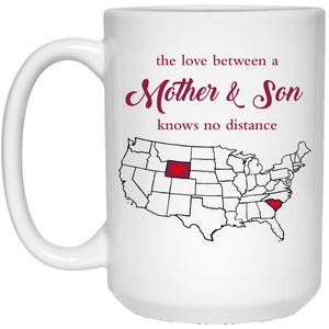 Wyoming South Carolina The Love Between Mother And Son Mug - Mug Teezalo
