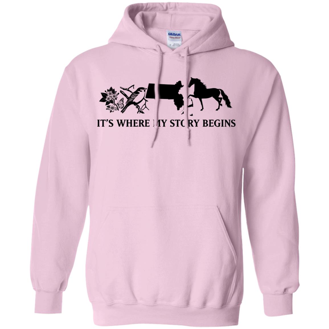 Massachusetts Where My Story Begins Hoodie - Hoodie Teezalo