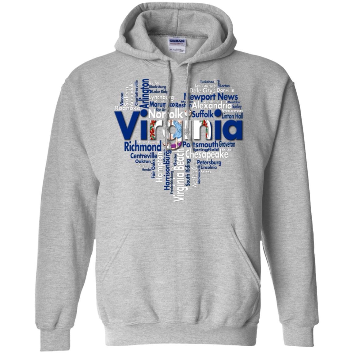 Virginia City Heart T-Shirt - T-shirt Teezalo