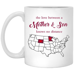Minnesota Wyoming The Love Between Mother And Son Mug - Mug Teezalo