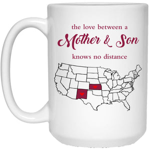 Kansas New Mexico The Love Between Mother And Son Mug - Mug Teezalo